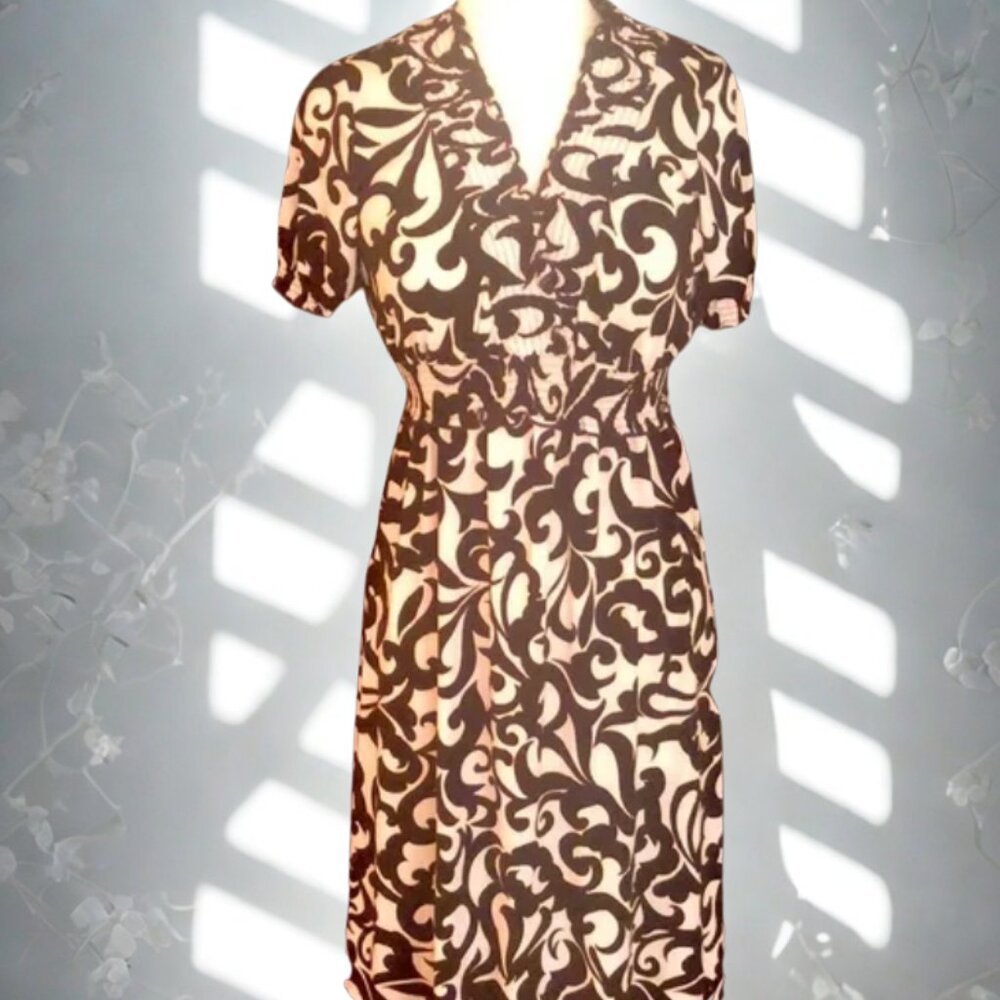 NWT EnFocus Black/Cream Dress